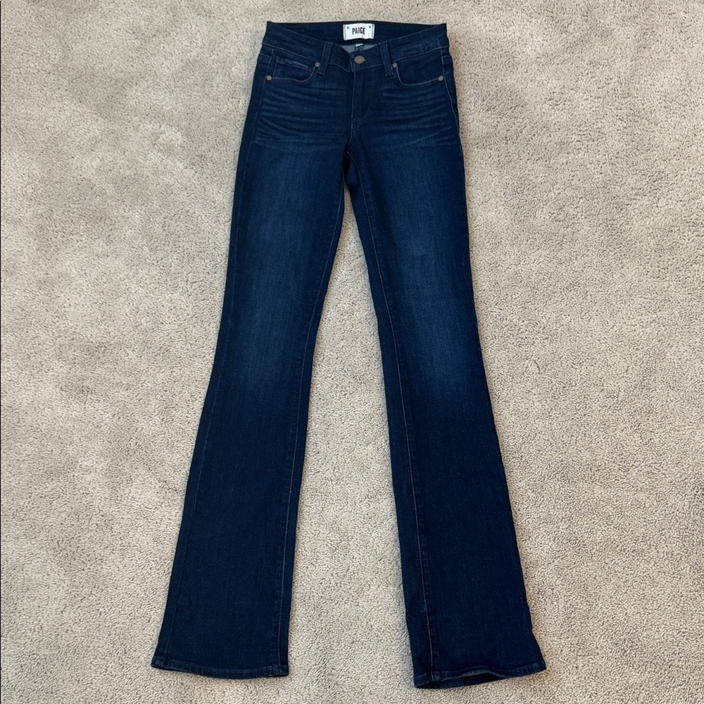 Paige Manhattan Bootcut Jeans | Size 24 | Dark Wash - Picture 2 of 10